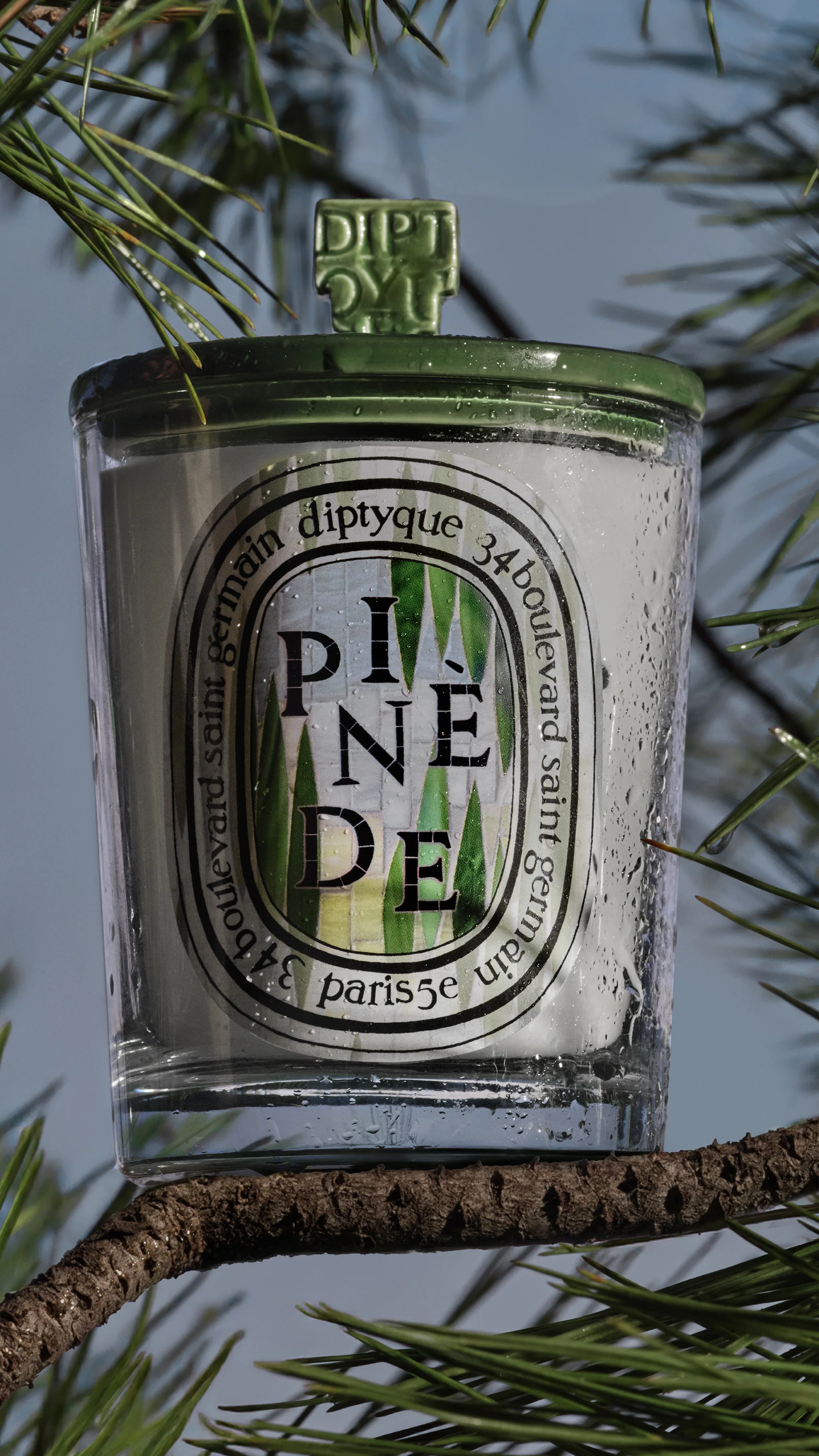 Pine Grove Green Pyramid Lid - For classic candles - Image 3